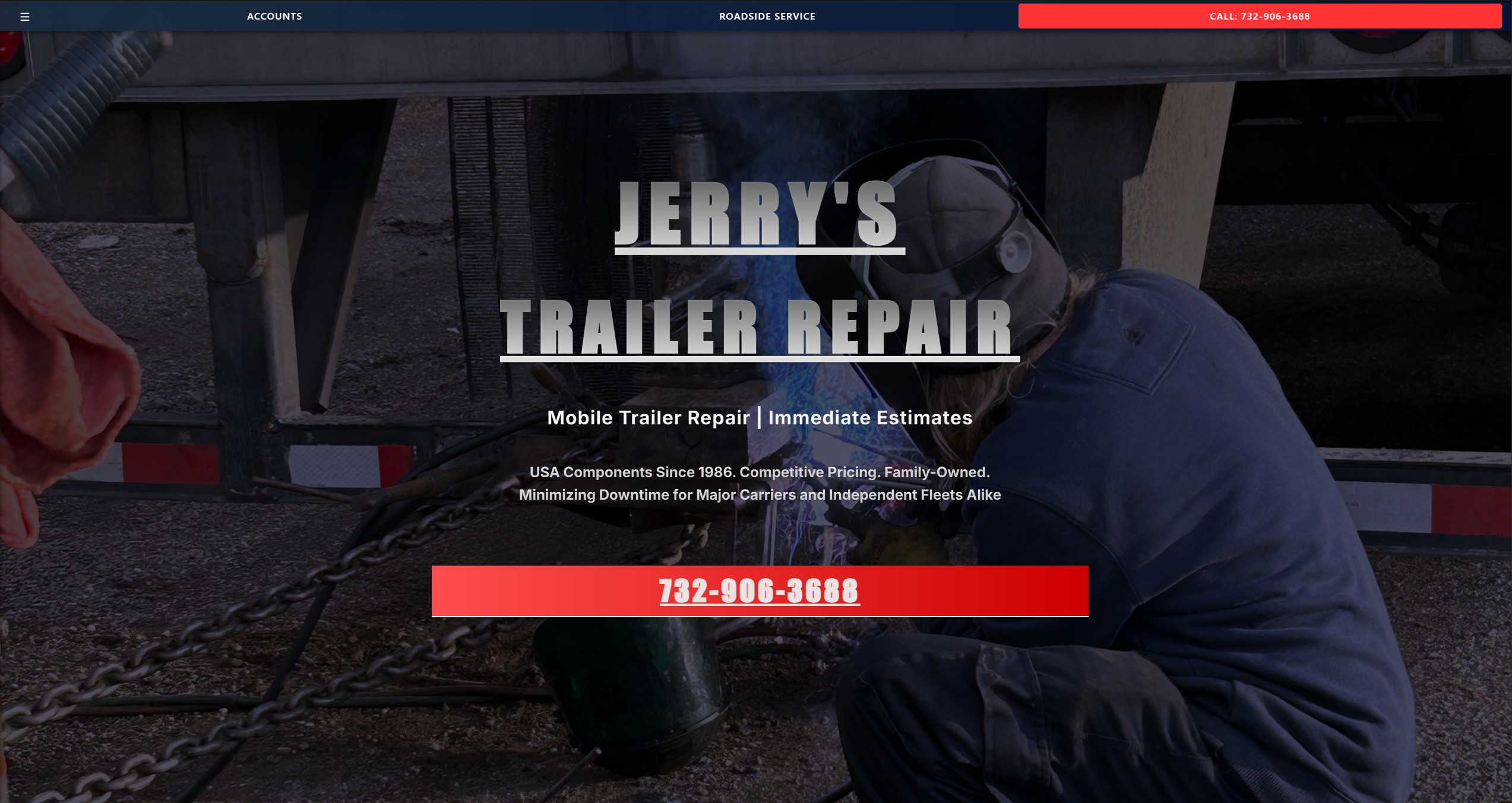 Jerry's Trailer Repair website